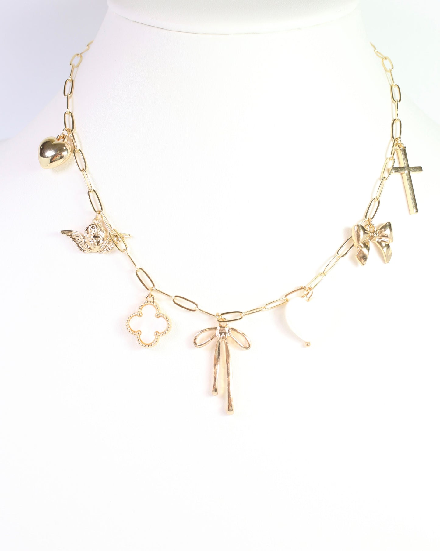 Torry Charm Necklace Gold