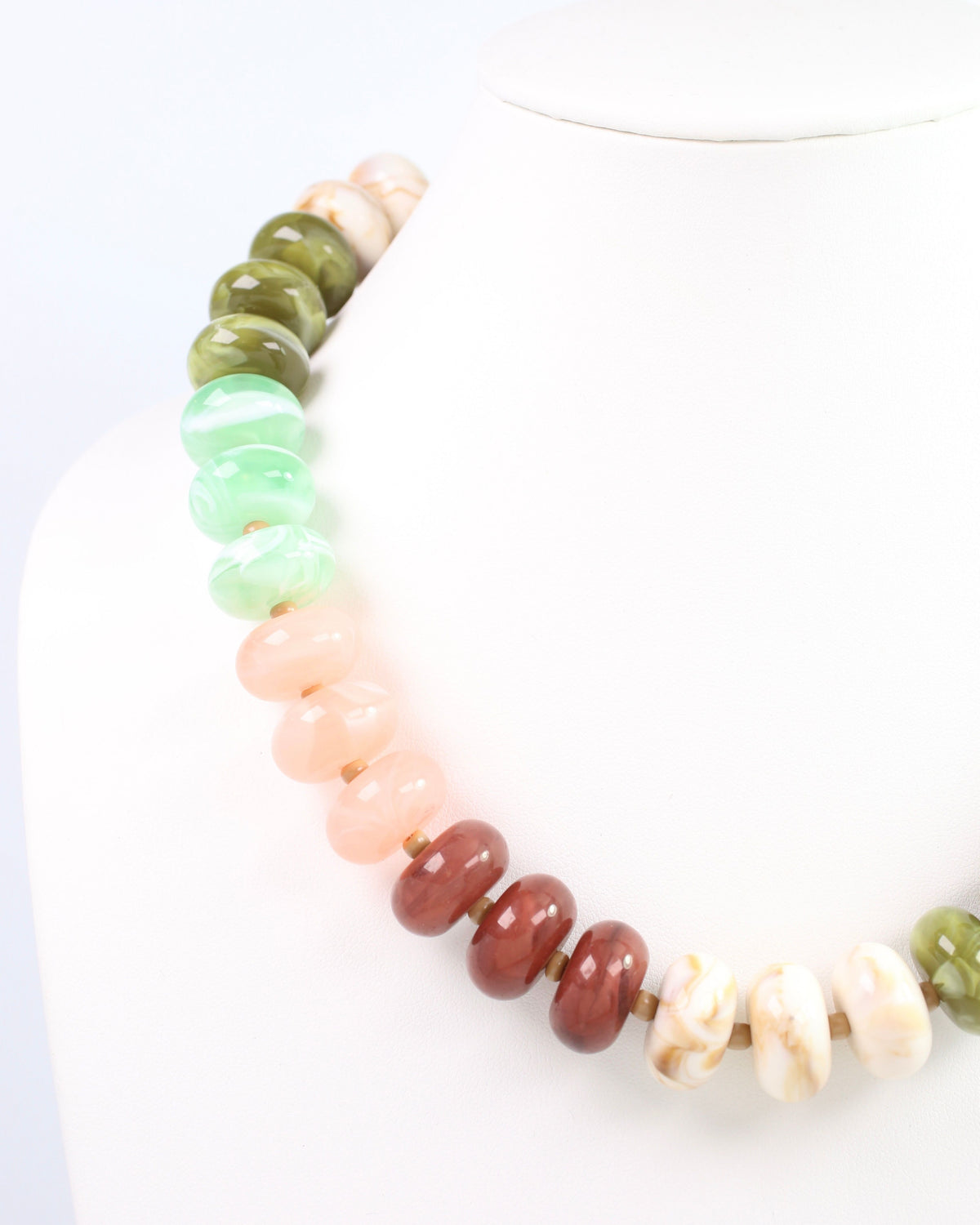 Bryant Beaded  Necklace Olive Multi