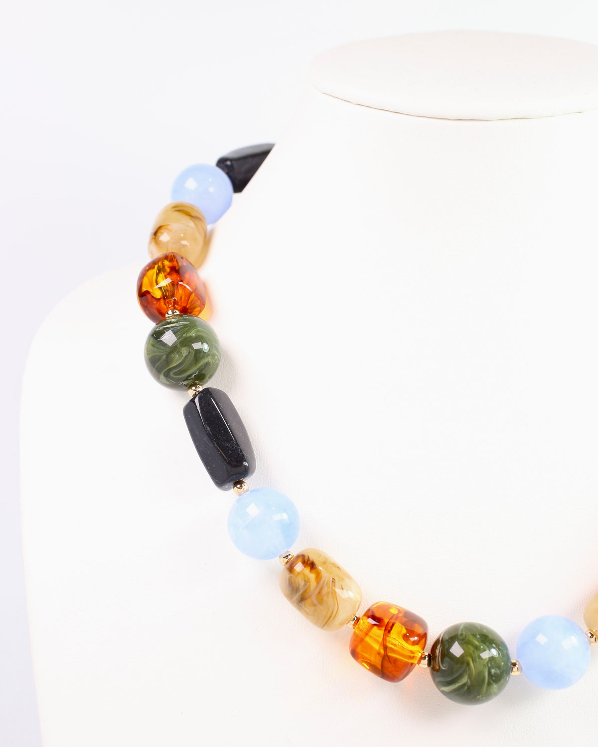 Mikela Beaded  Necklace BLUE MULTI