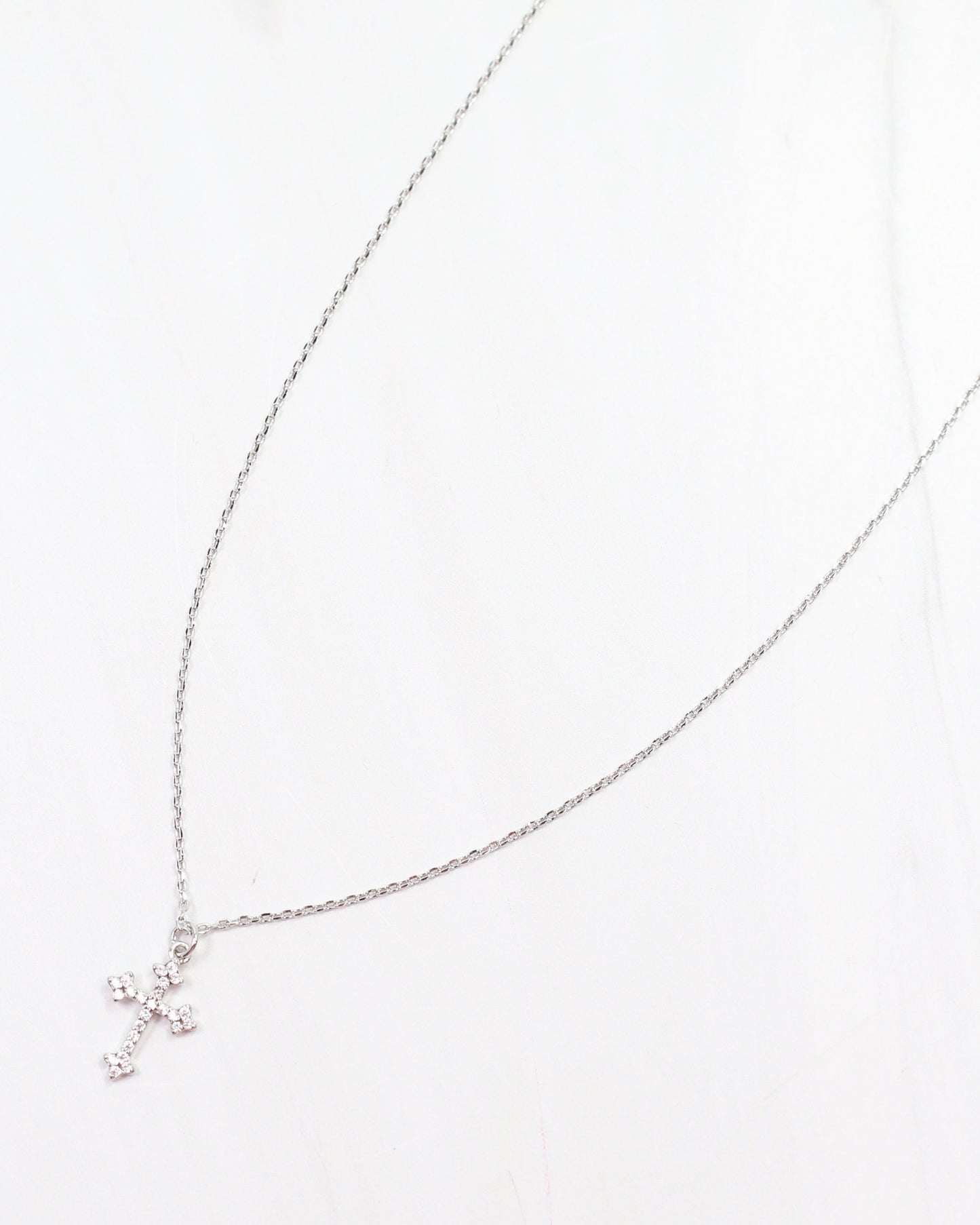 Camden Road Cross Necklace Silver