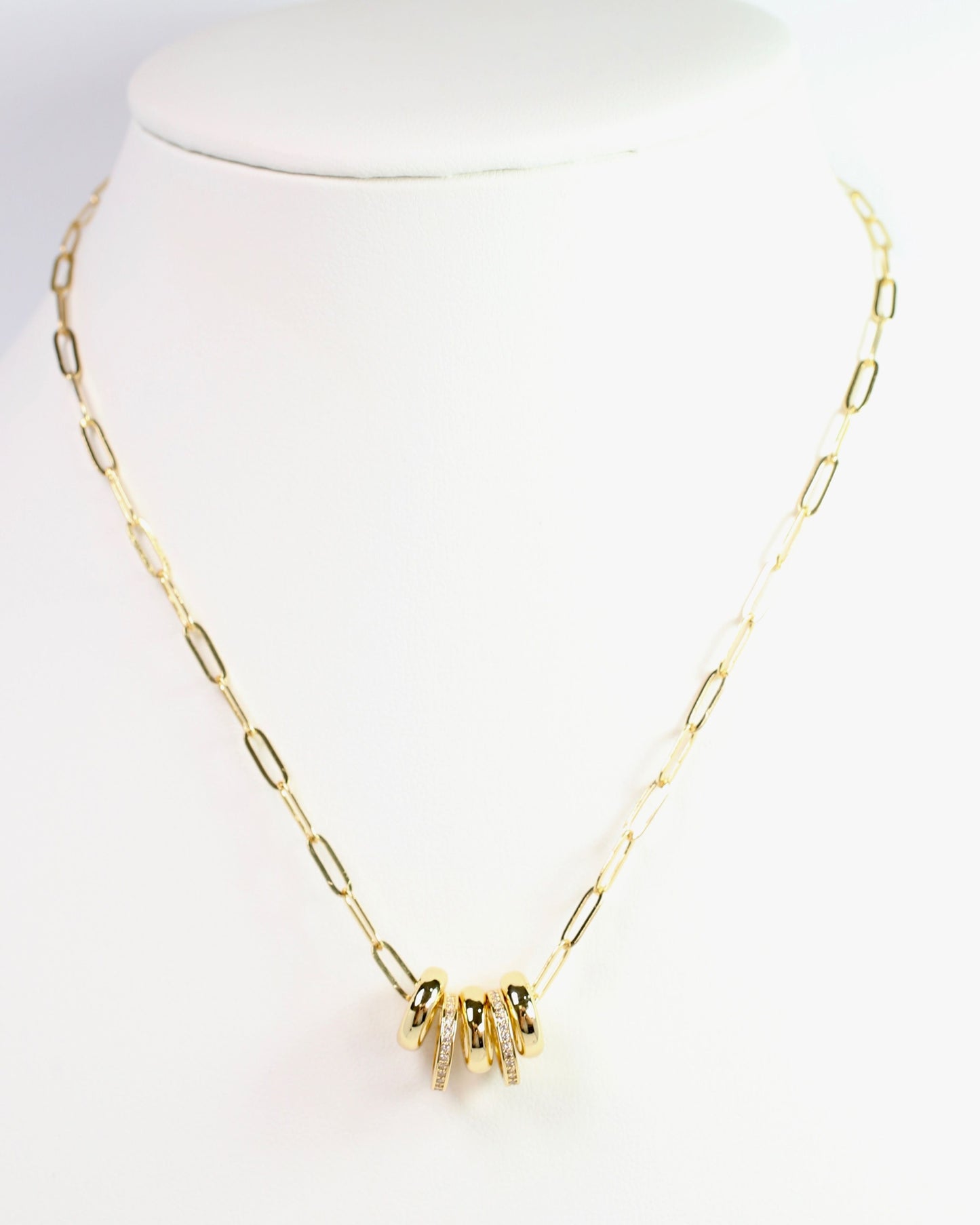 Creighton Charm Necklace Gold