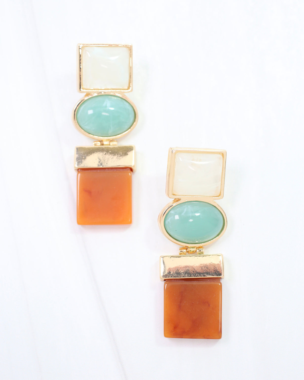 Conti Drop Earring Dark Mint