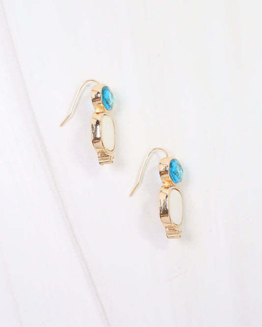 Bloomington Drop Earring Aqua