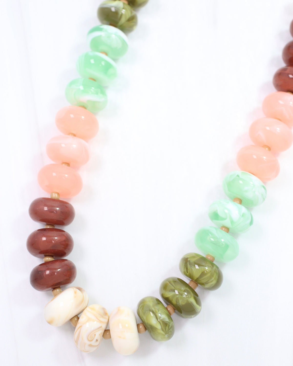 Bryant Beaded  Necklace Olive Multi