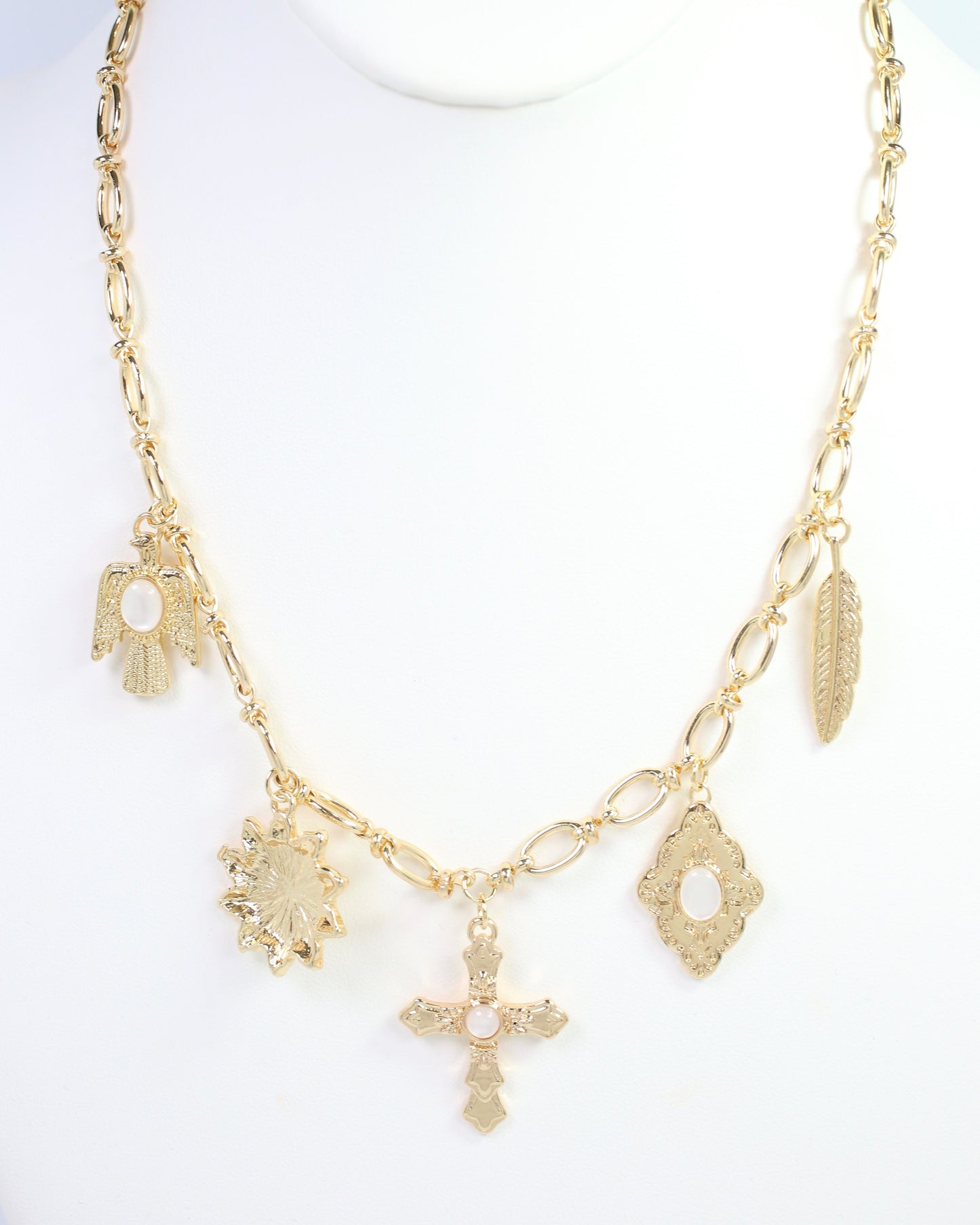 Durango Western Charm Necklace Gold