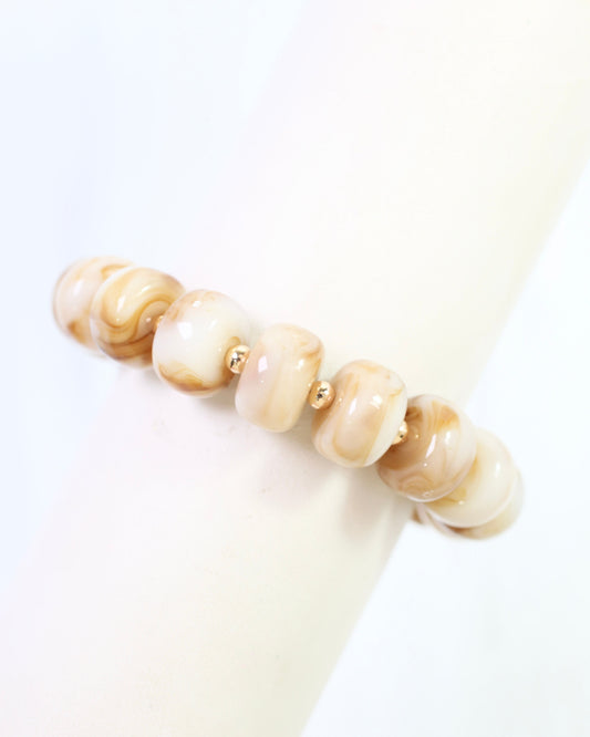 Tanner Beaded Bracelet Brown