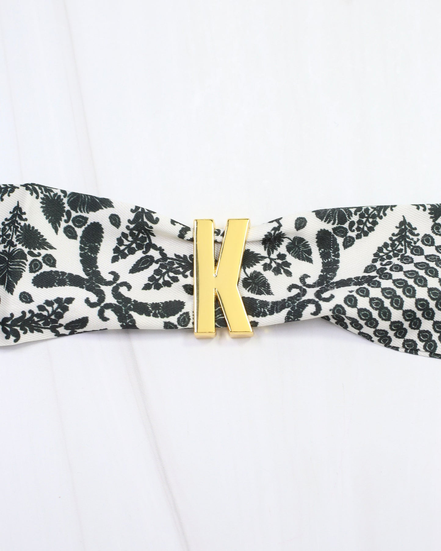 Arlett Initial Scarf Slide K Gold