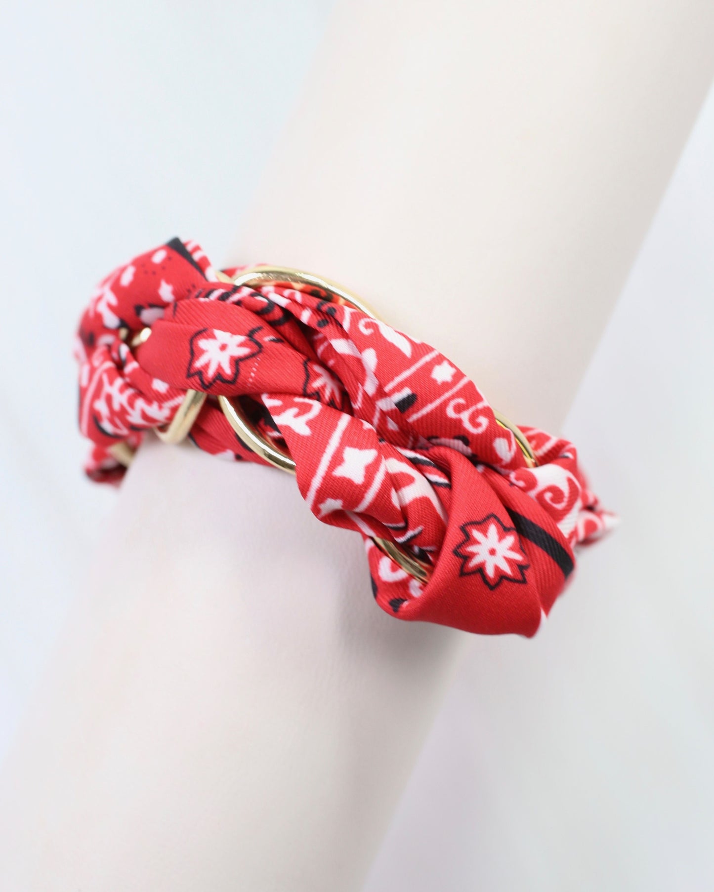 Fontana Chain Scarf Bracelet Red