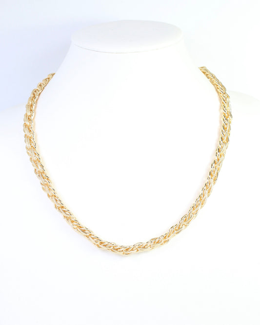 Lidia Rope Chain Necklace Gold