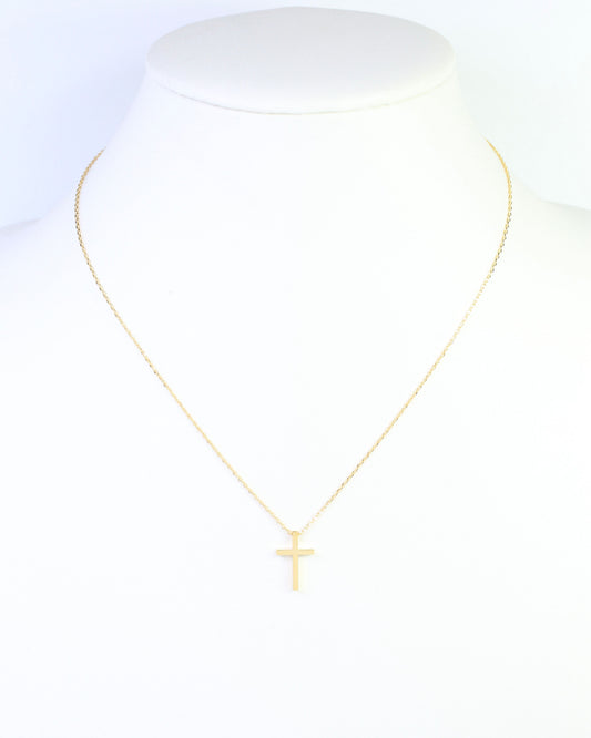 Lillian Cross Necklace WR Gold