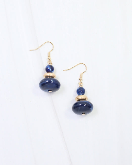 Abenger Beaded Earring Navy