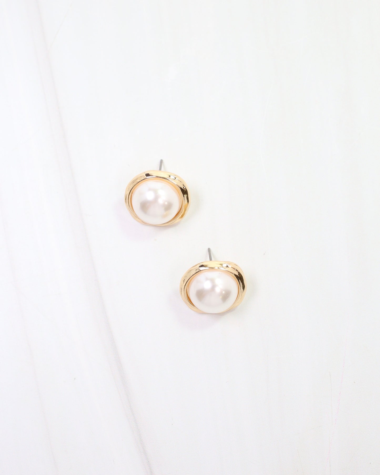 Alton Pearl Stud Earring Gold