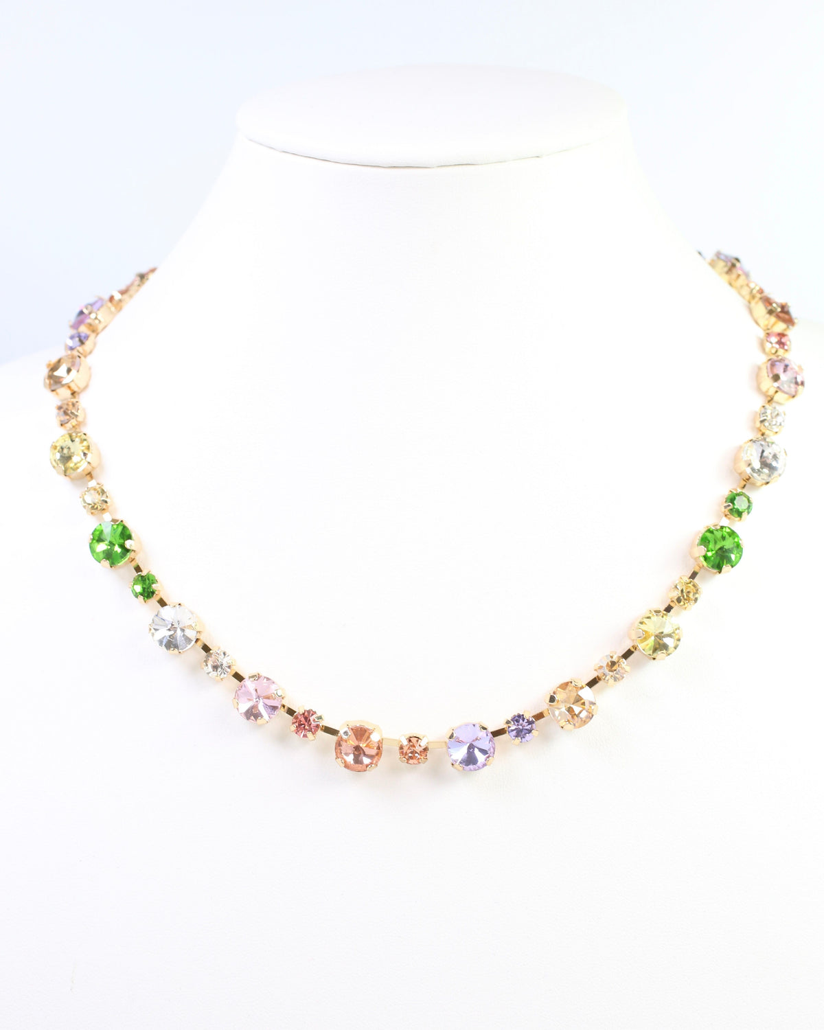 Ryan Crystal Necklace Lavender Multi