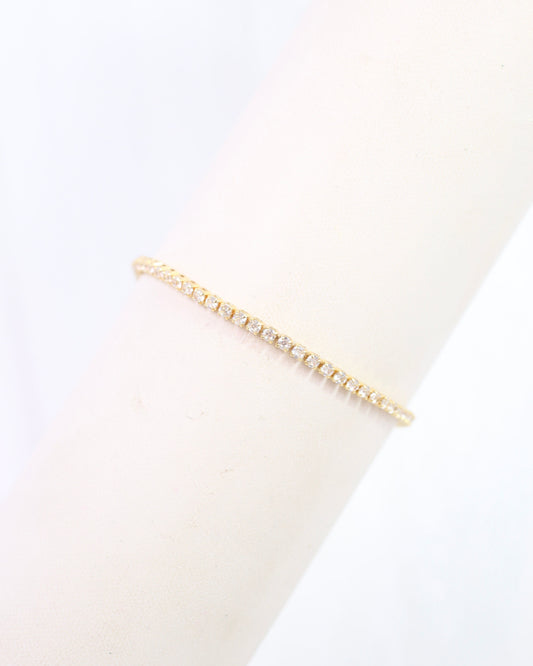 Luna Delicate CZ Tennis Bracelet WR Gold
