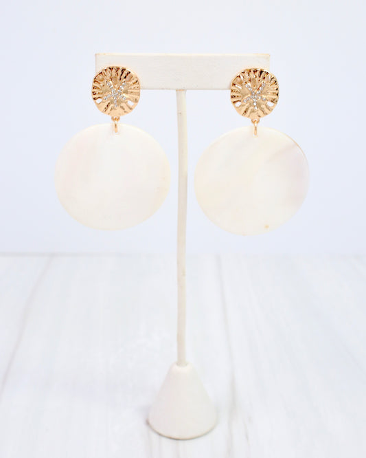 Sunset Shell Earring Gold