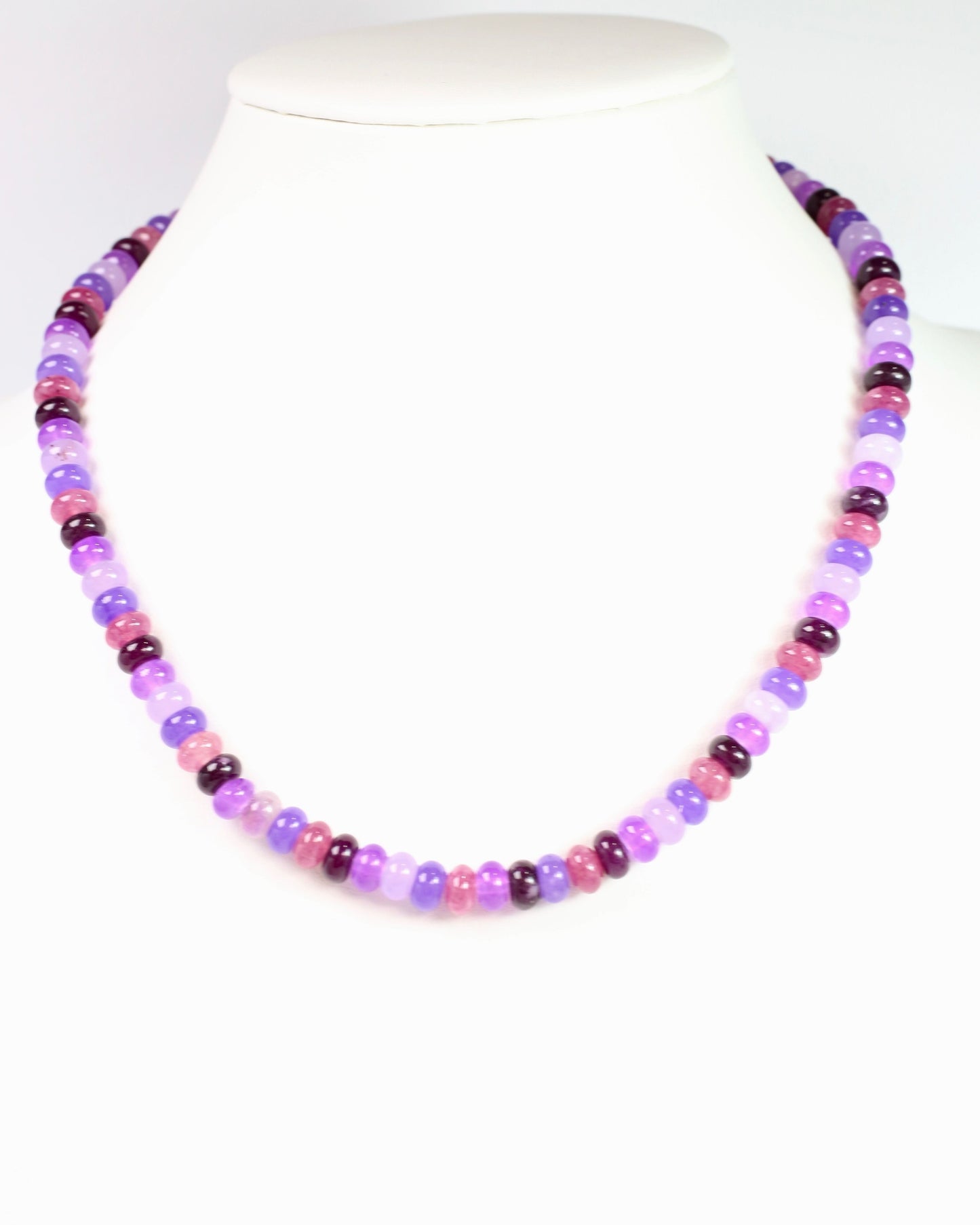 Regency Beaded Necklace Purple