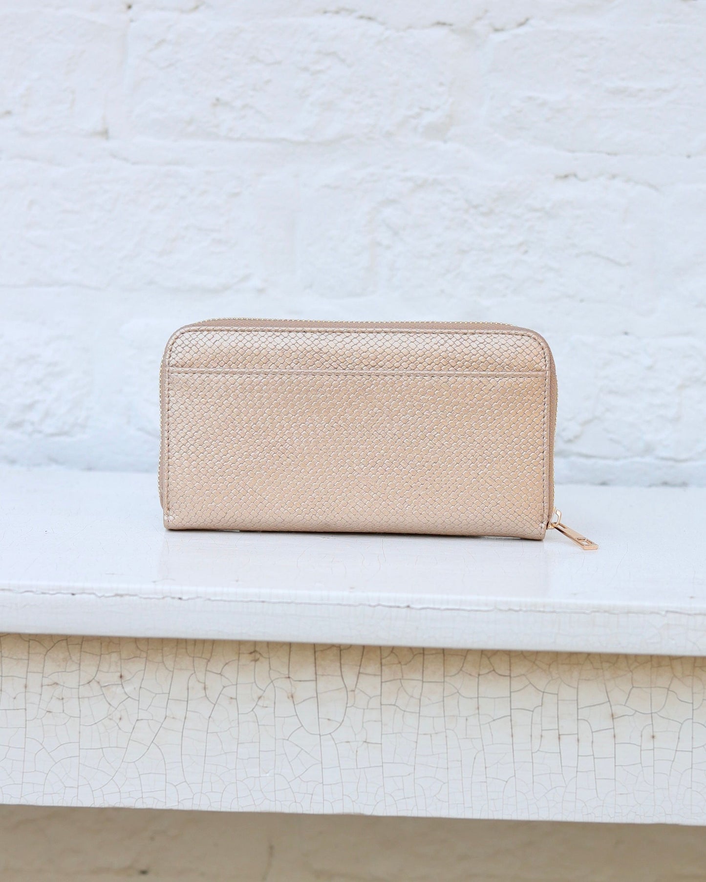 Penelope Wallet Woven Gold