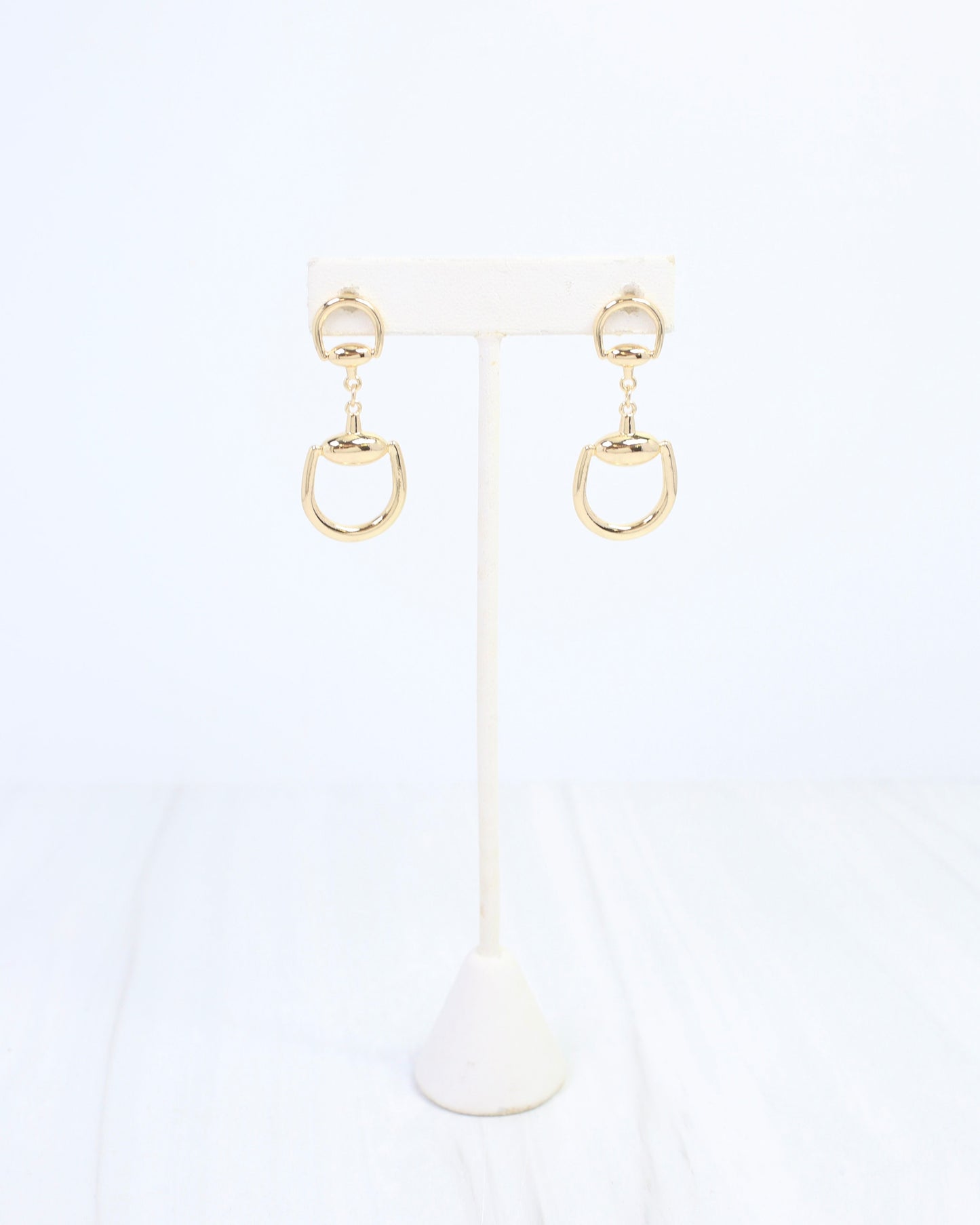 Logan Horsebit Dangle Earring Gold