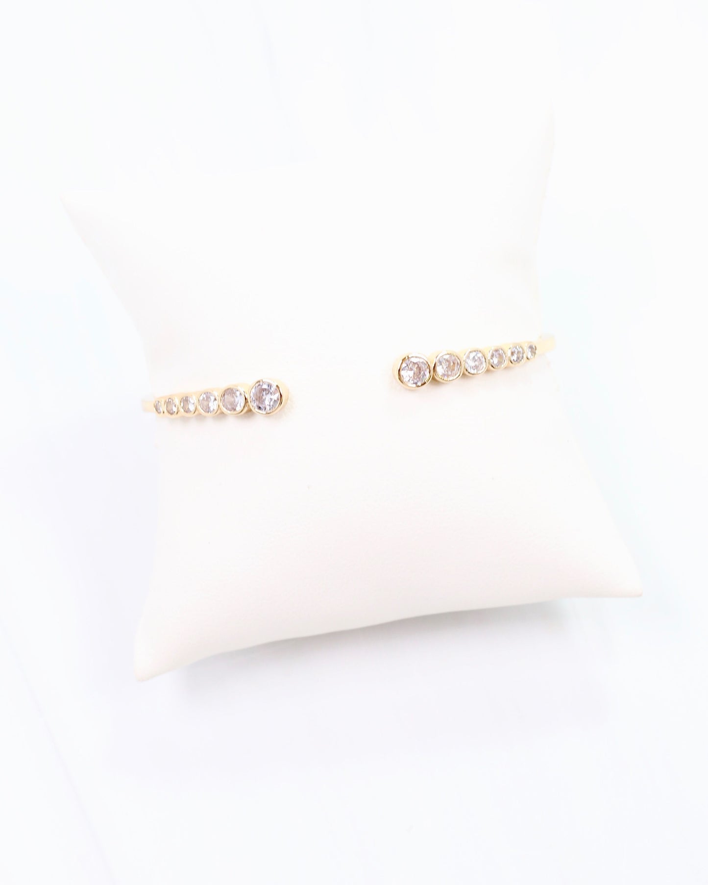 Samantha CZ Cuff Bracelet Gold