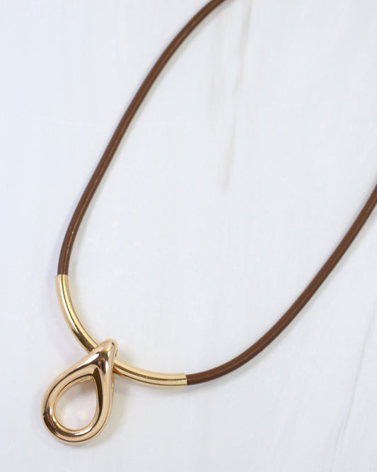 Ambar Cord Necklace Gold