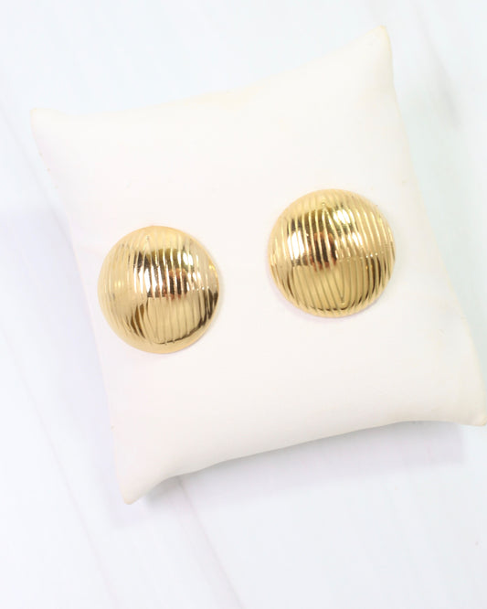 Draw the Line Earring Gold