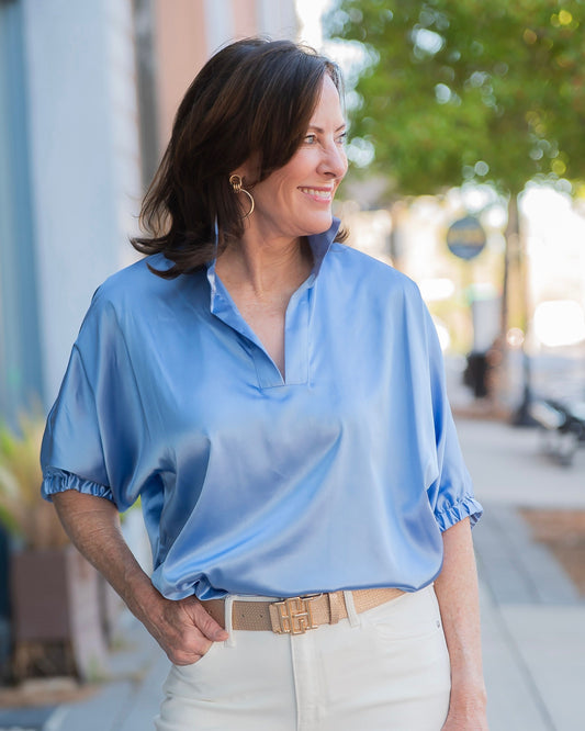 Bridgette Belt Woven Gold