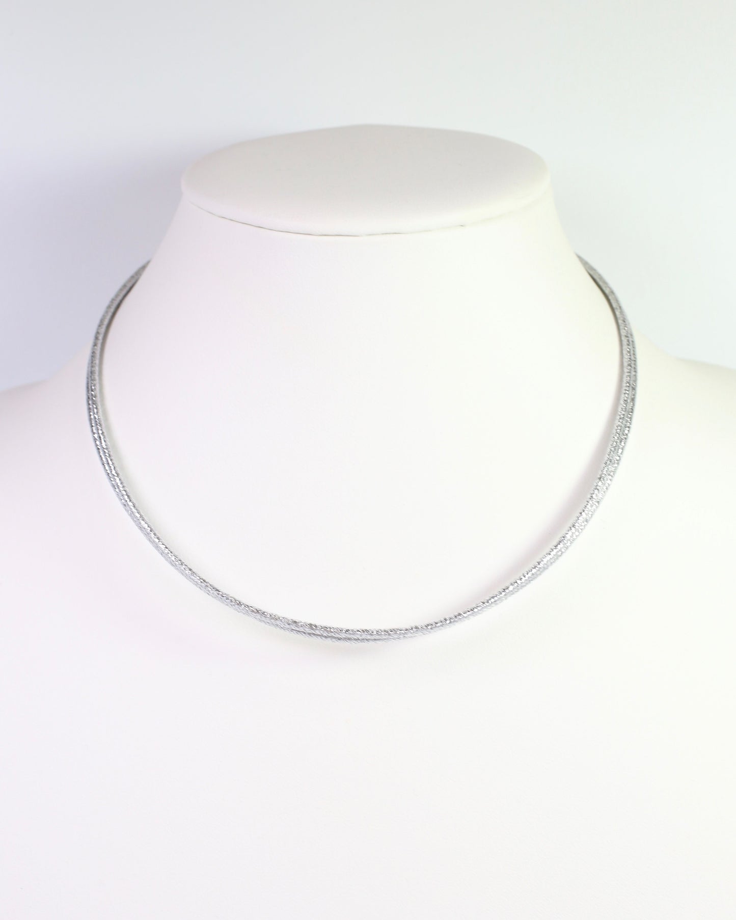 Dakota Magnetic Cord Necklace Silver