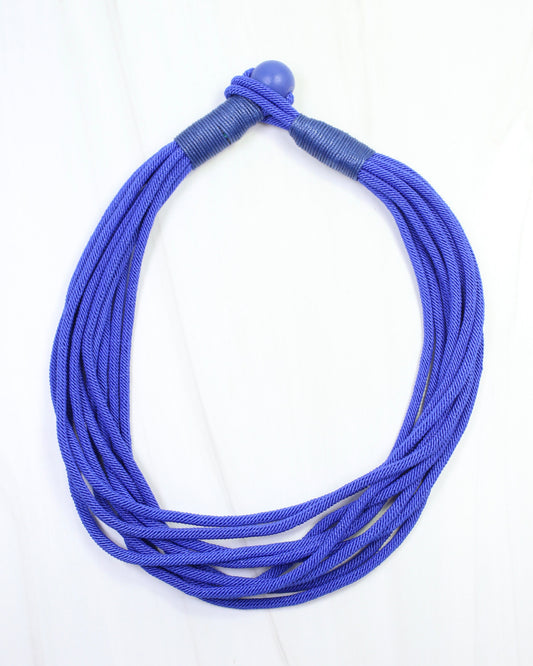 Cranston Cord Necklace Royal Blue