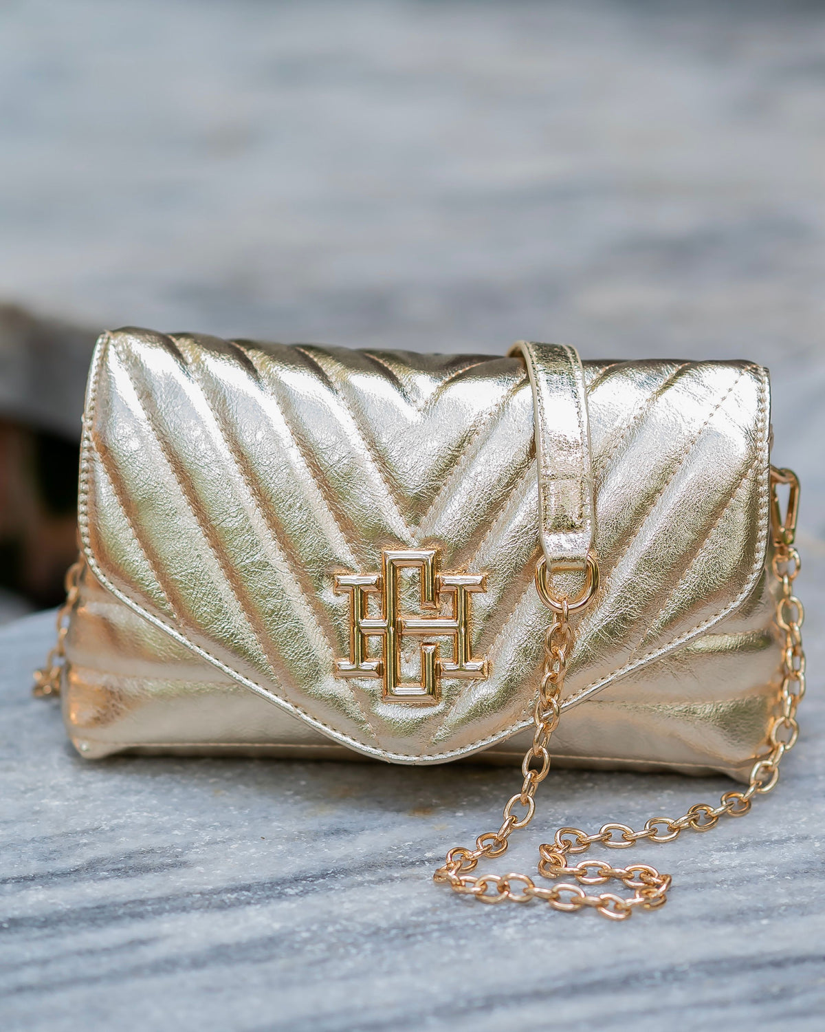 Brandy Crossbody Glimmer Gold