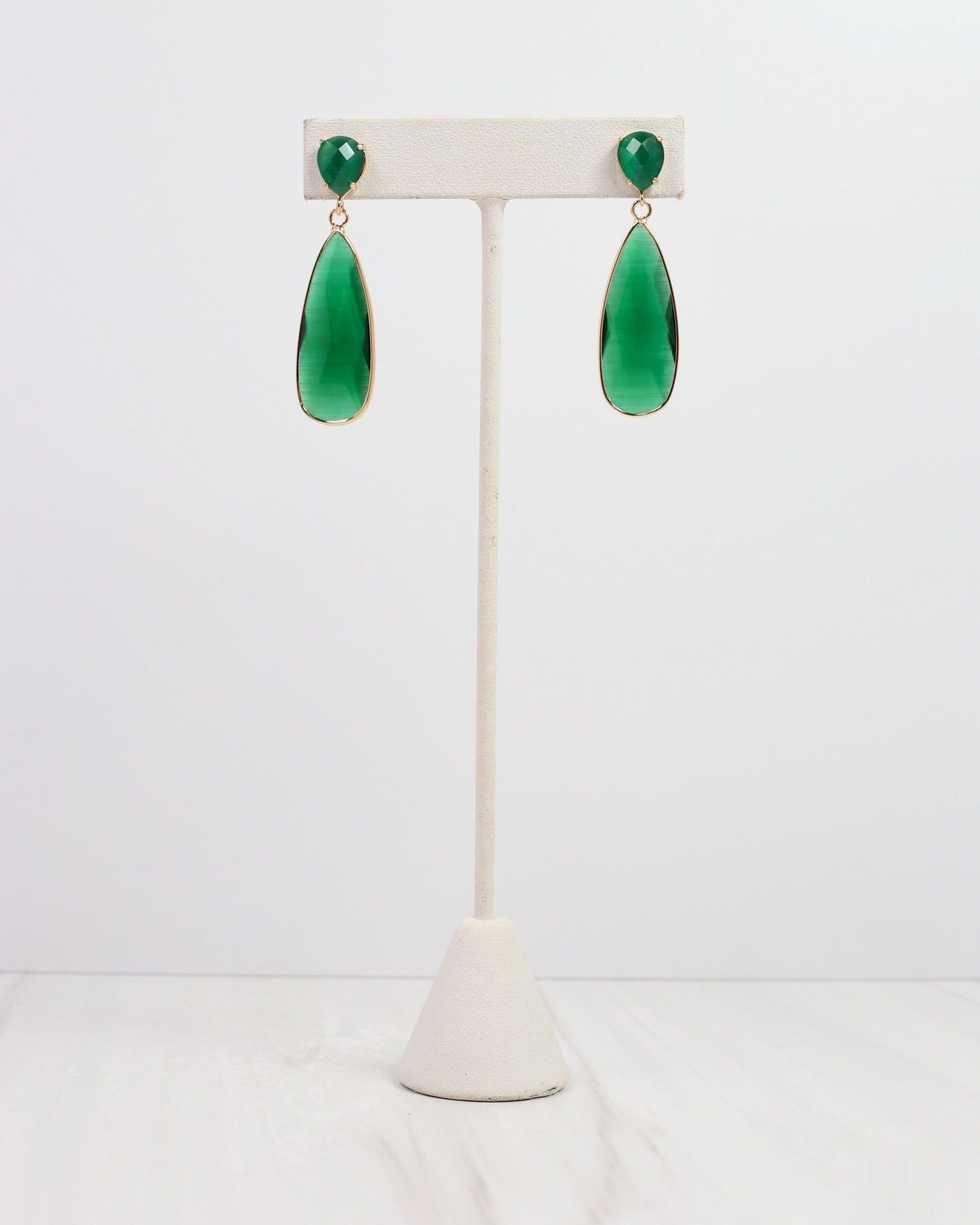 Jonsey Dangle Post Earring Green