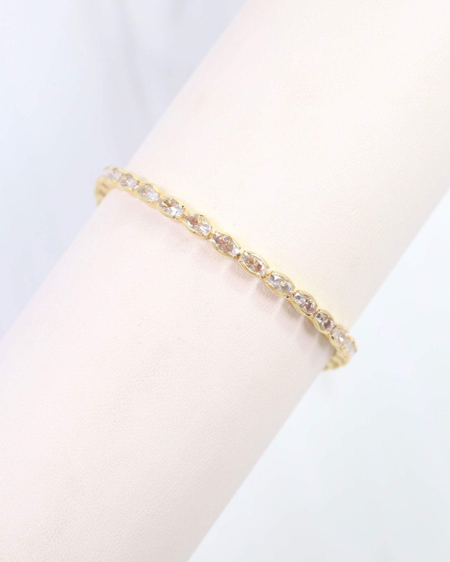 Clovis CZ Bracelet Gold