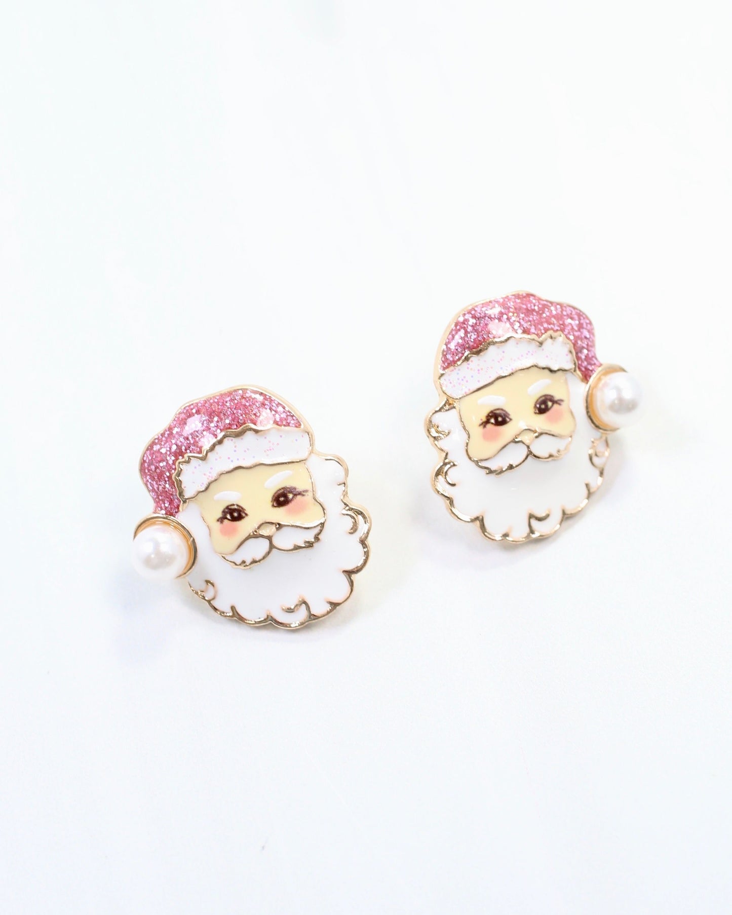 I Believe Santa Earring Pink