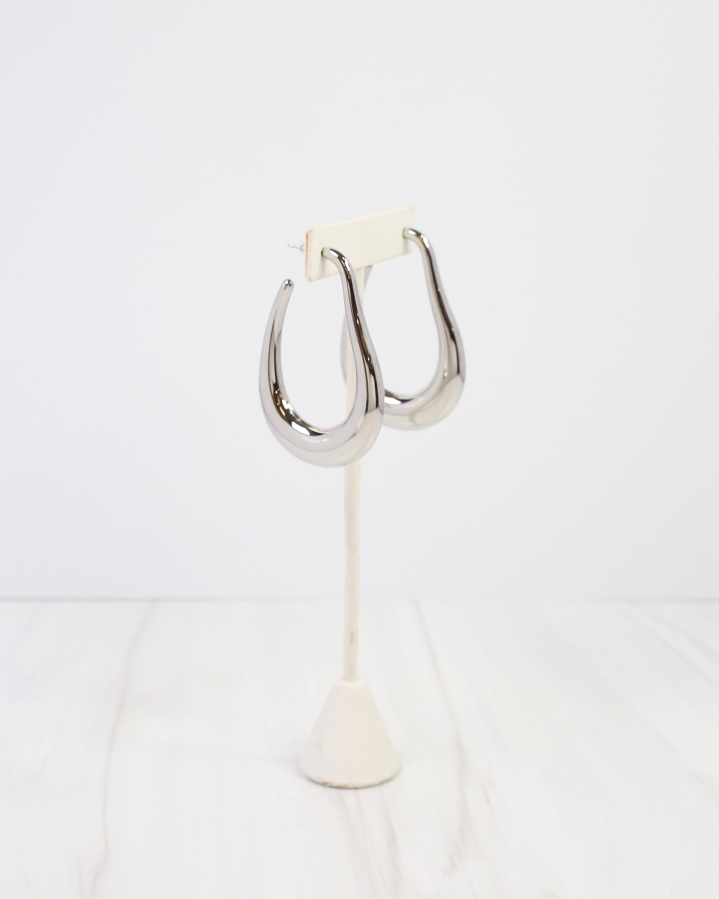 Artsy Hoop Earring Silver