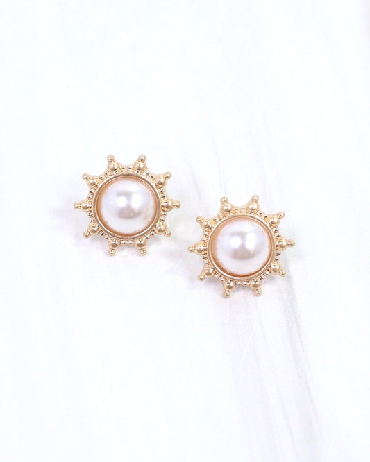 Macquarie Pearl Stud Earring Cream