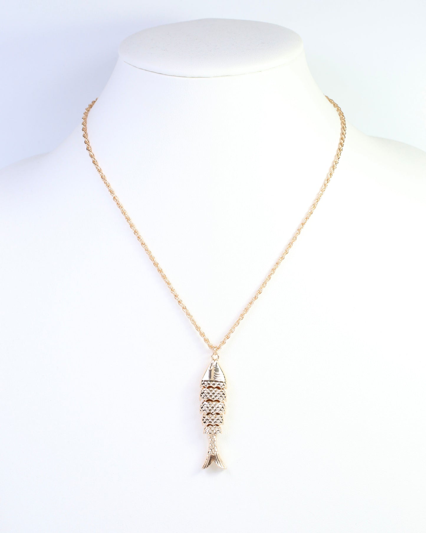 Fraley Fish Necklace Gold