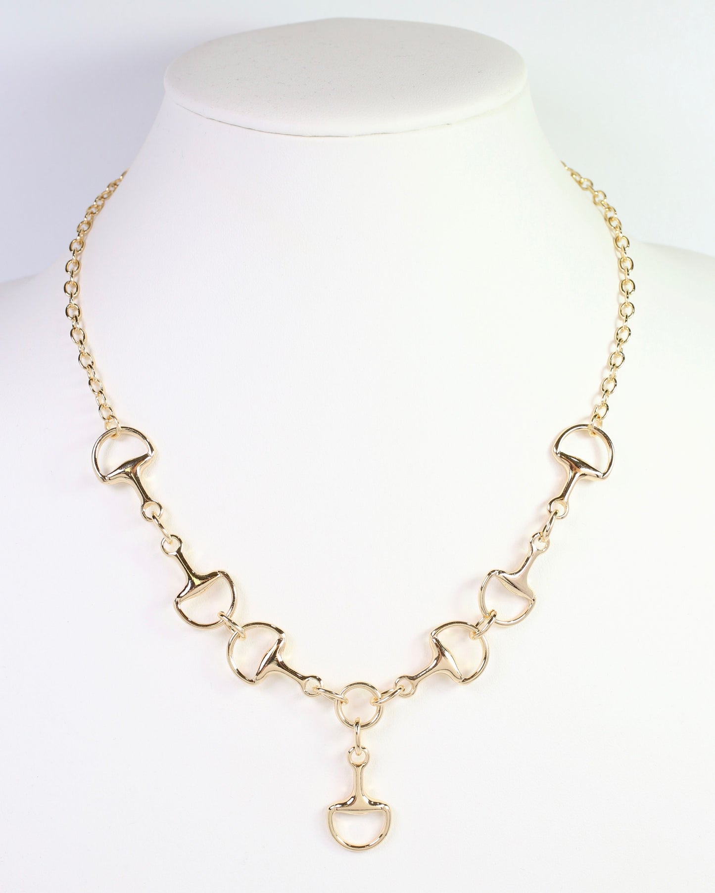 Spirit Horsebit Link Necklace Gold