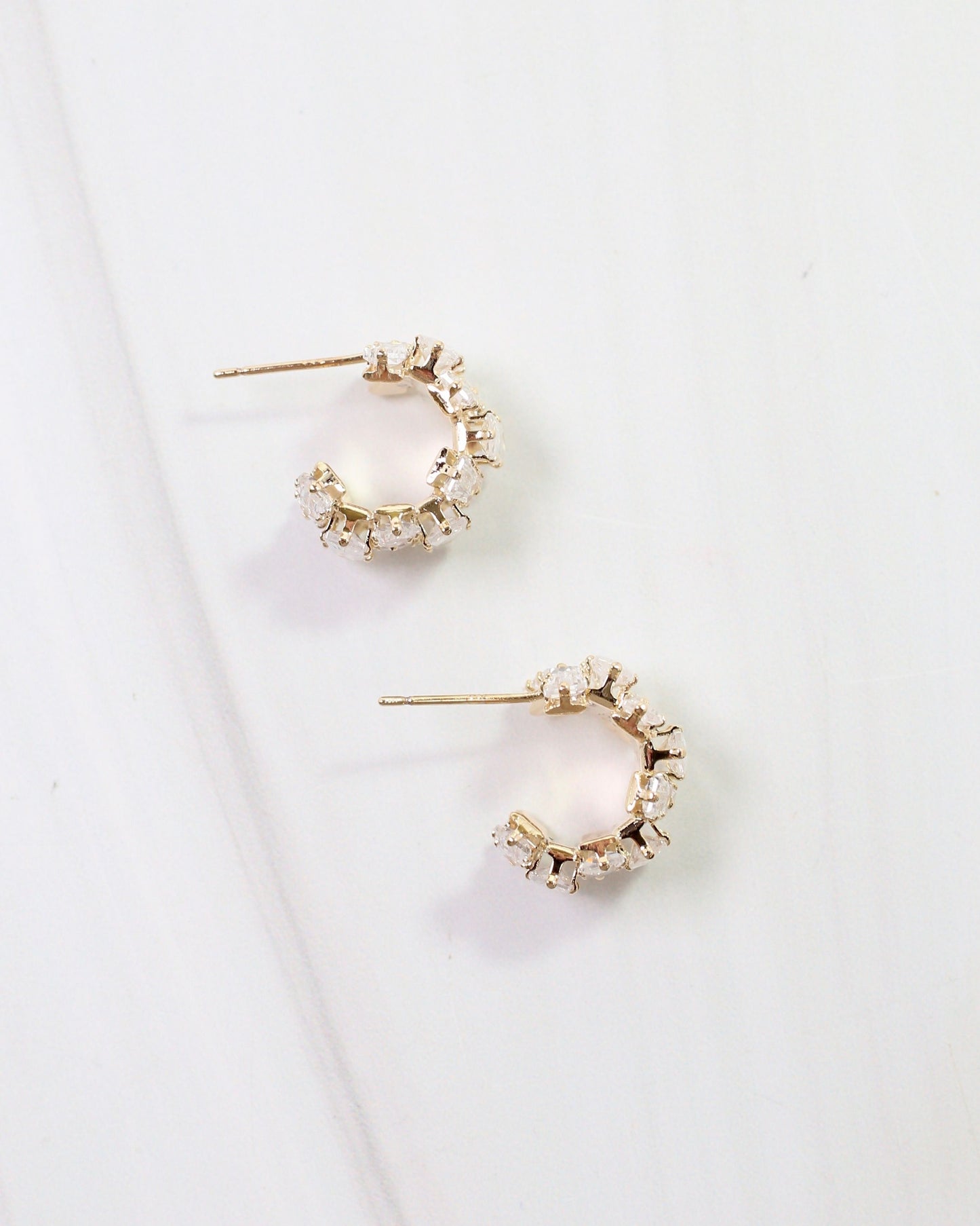 Elloree Crystal Hoop Gold