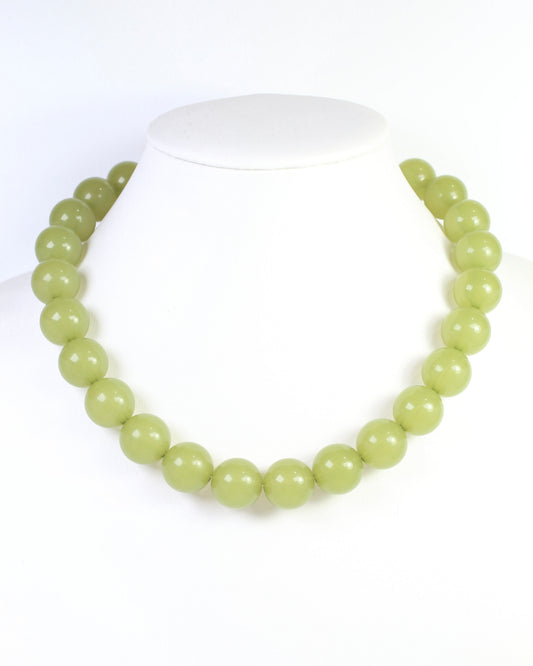 Chelsea Beaded Necklace Olive