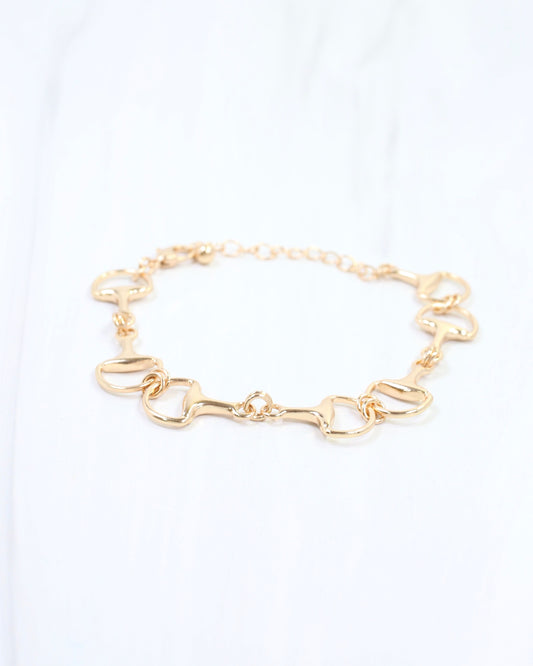 Fleming Horsebit Bracelet WR Gold