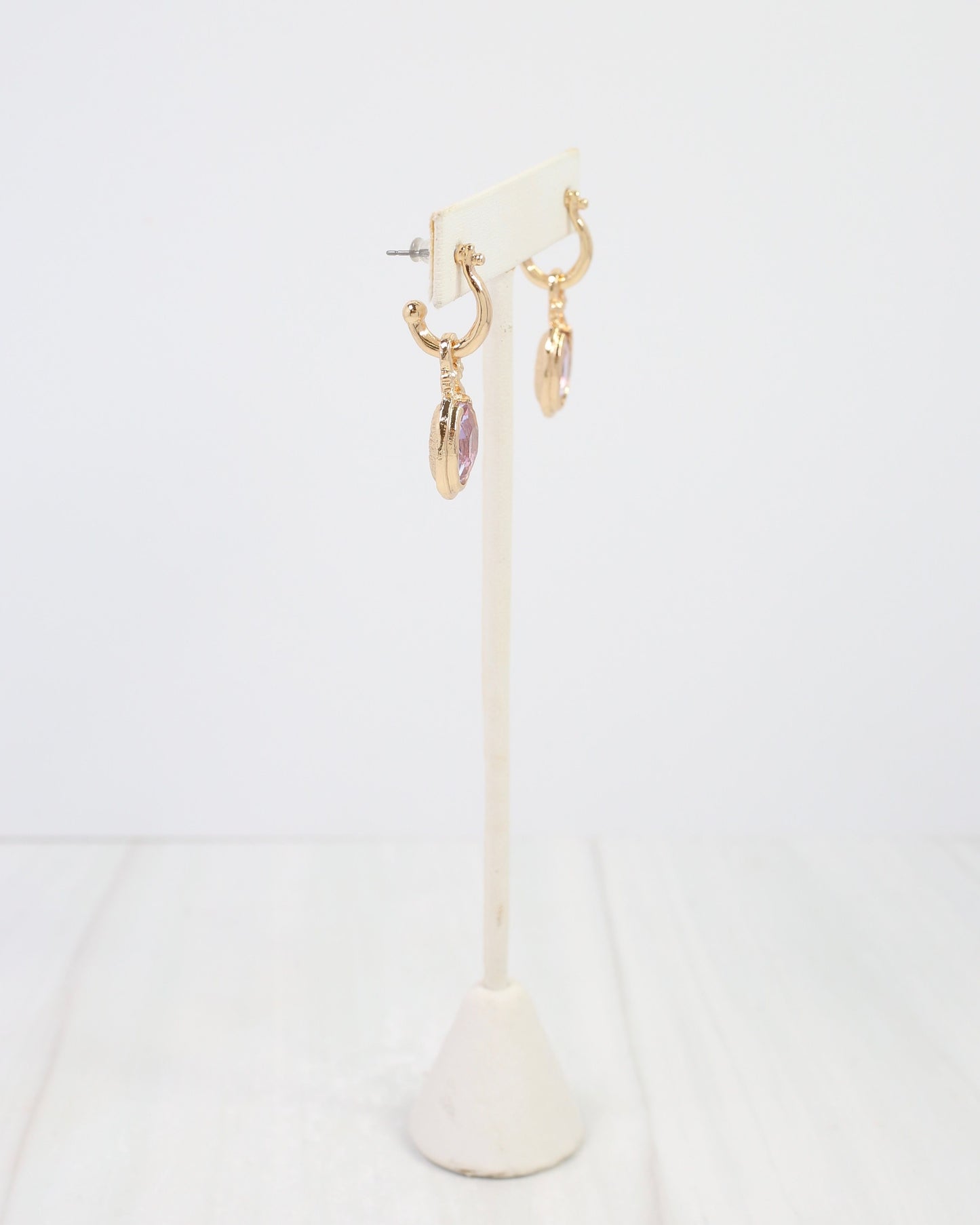 Medford Circular Drop Hoop Earring Periwinkle