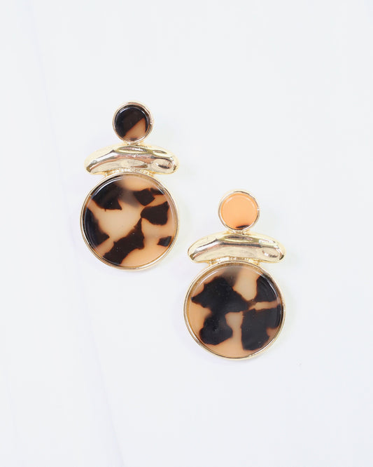 Bloomfield Circle Drop Earring Tortoise