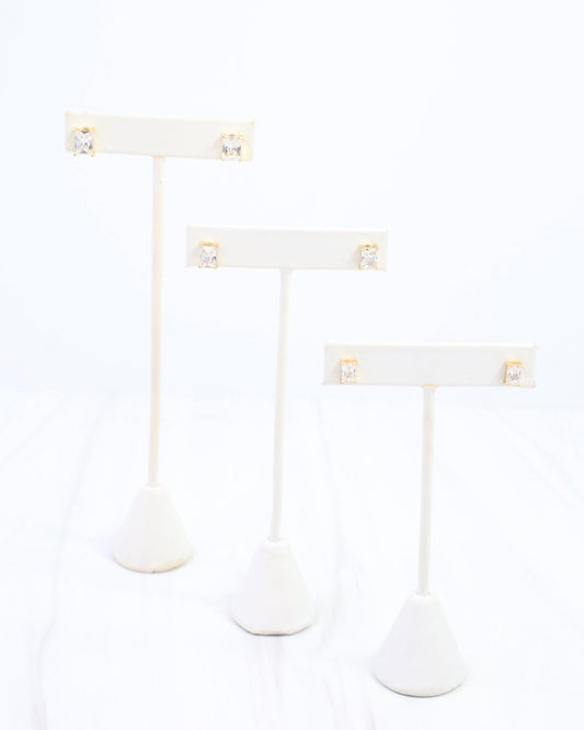 Noelle  CZ Stud Earring Set WR Gold