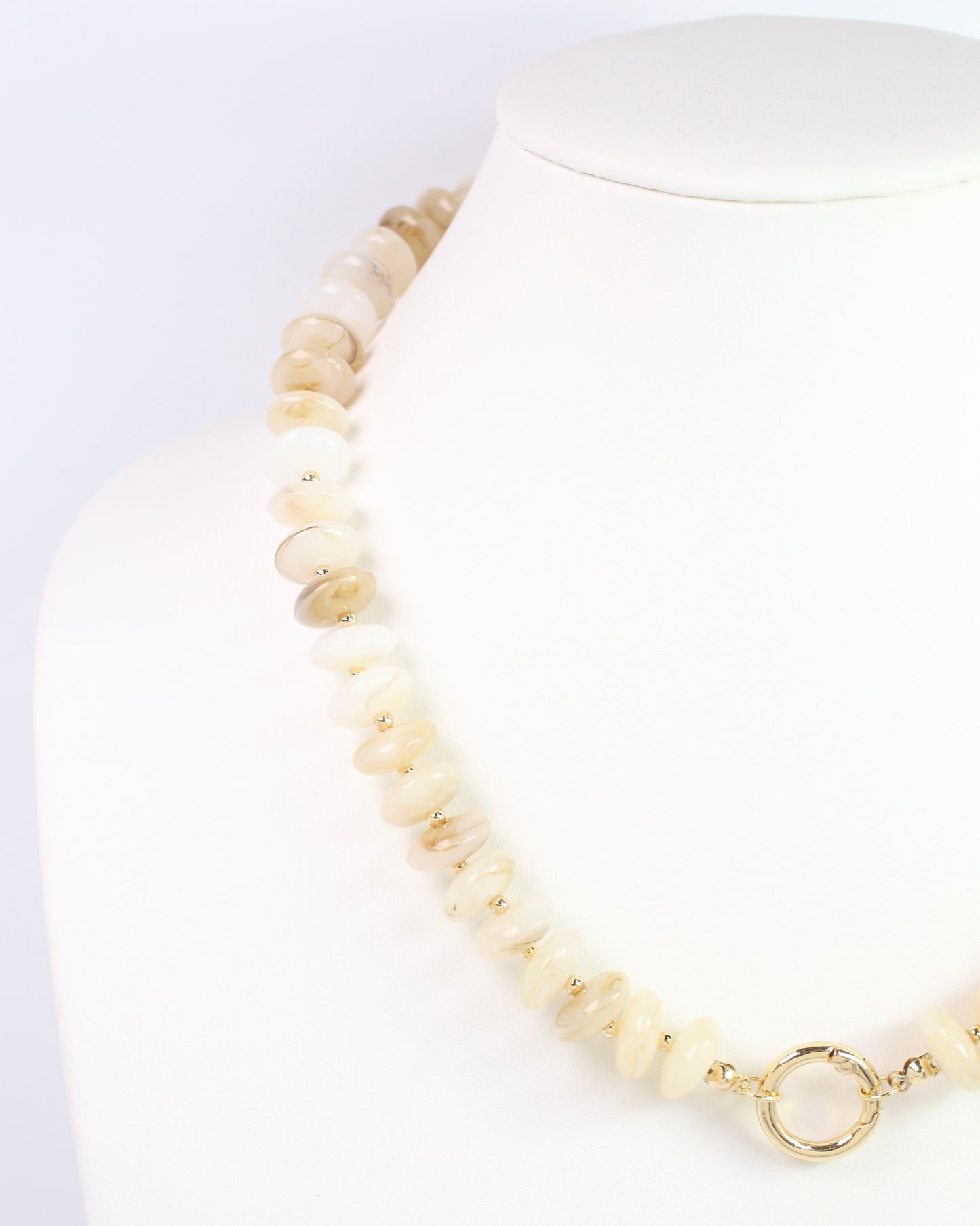 Branna Stone Necklace with Toggle Natural