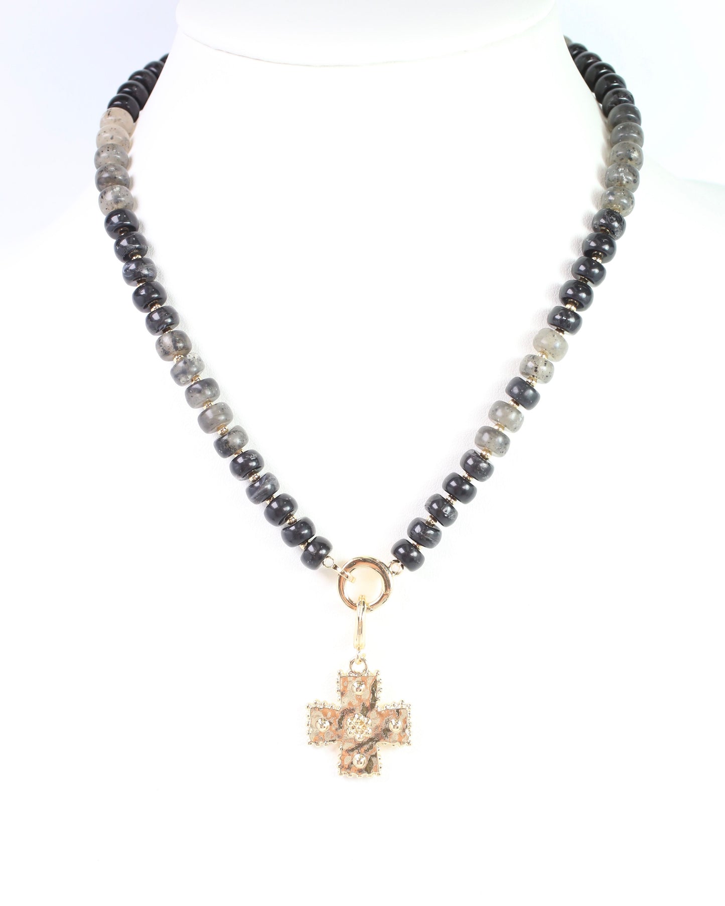 Carol Mini Cross Charm Gold