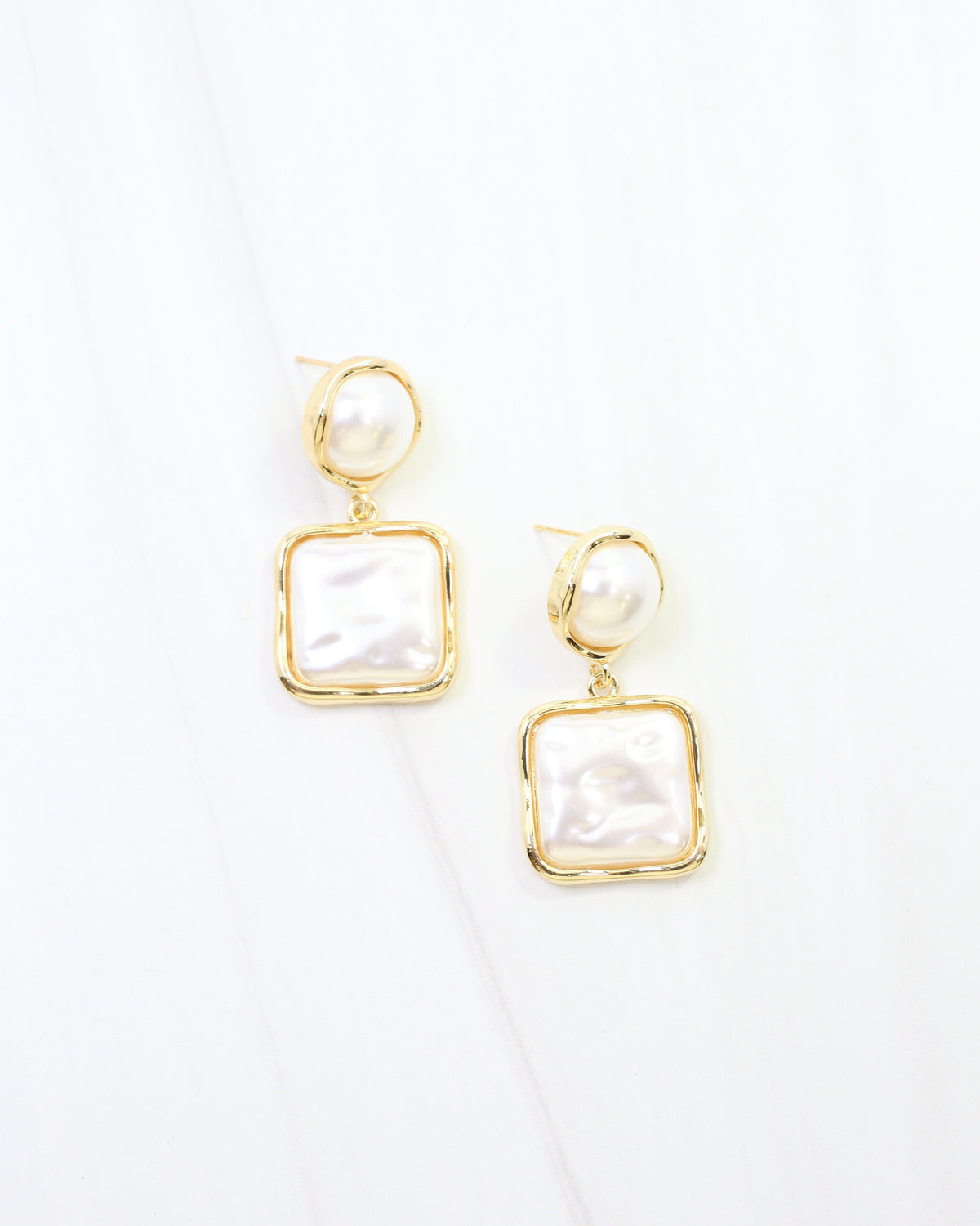 Richmond Pearl Drop Earring Gold