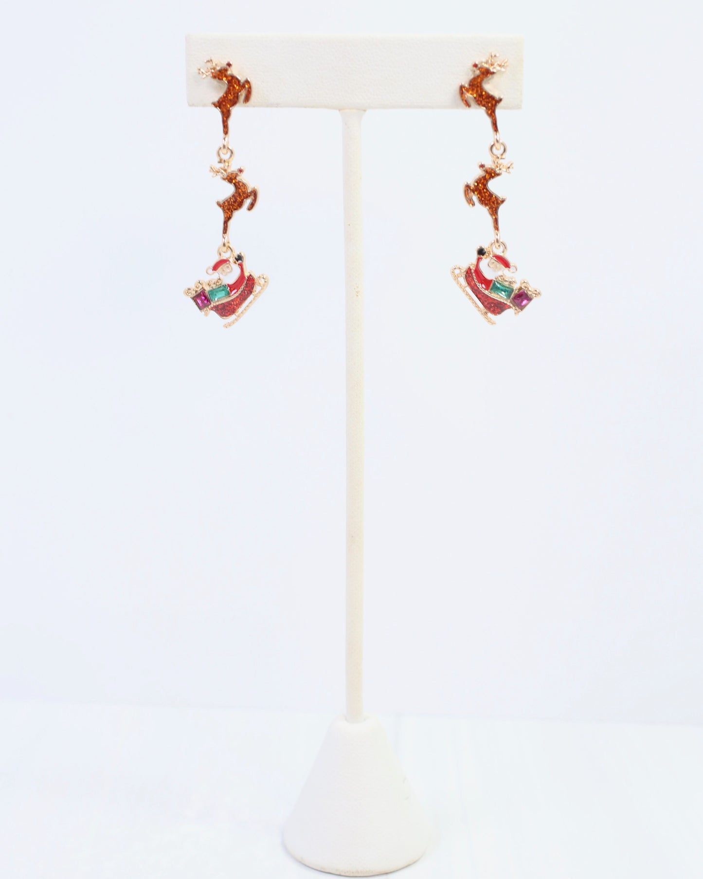 Rudolph Rules Earring Red