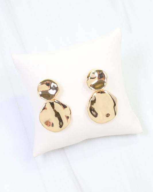 Aimee Wave Drop Earring Gold