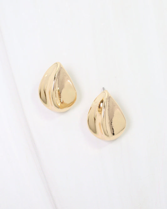 Morehead Teardrop Post Earring Gold