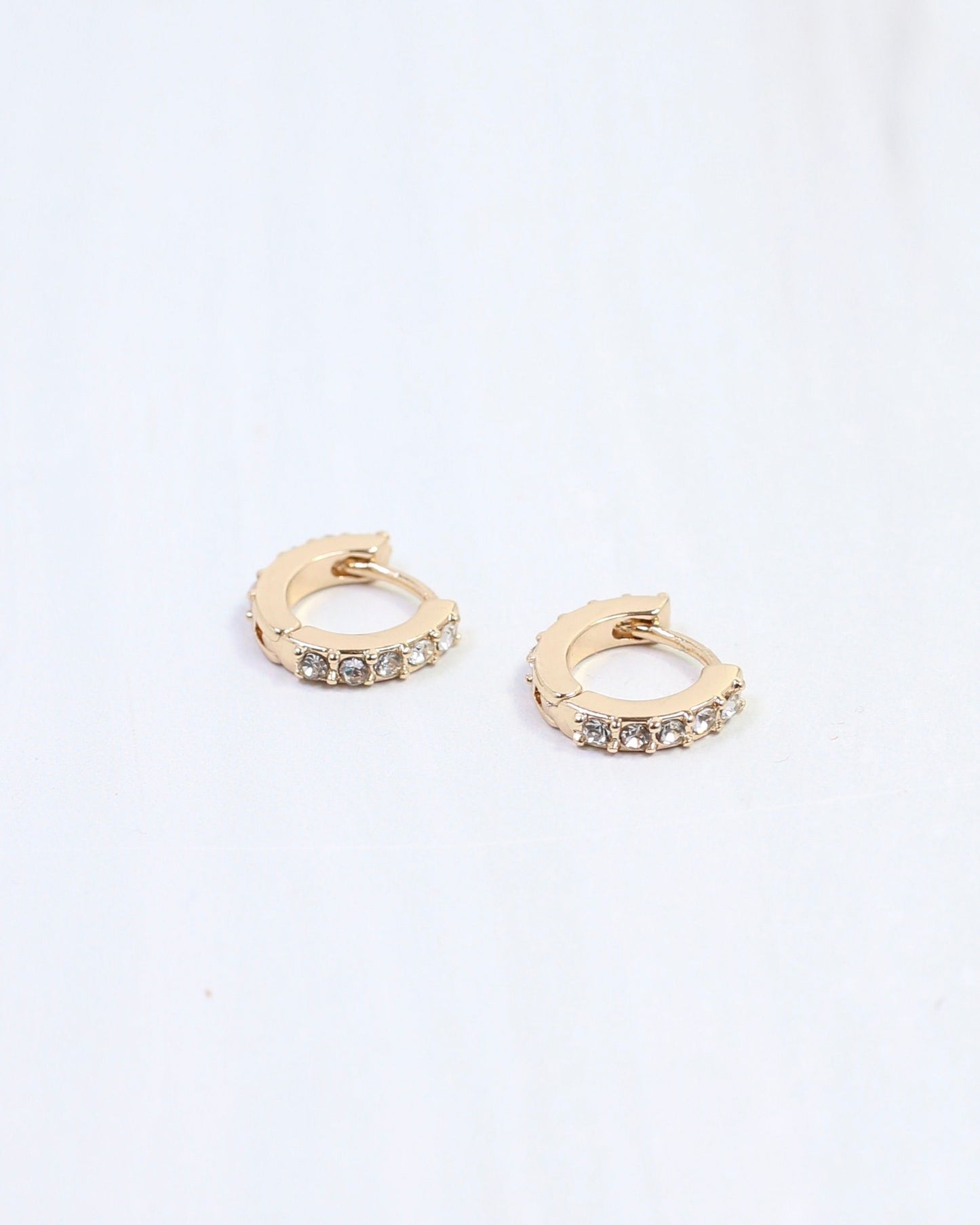 Kaelynn CZ Huggie Earring Gold