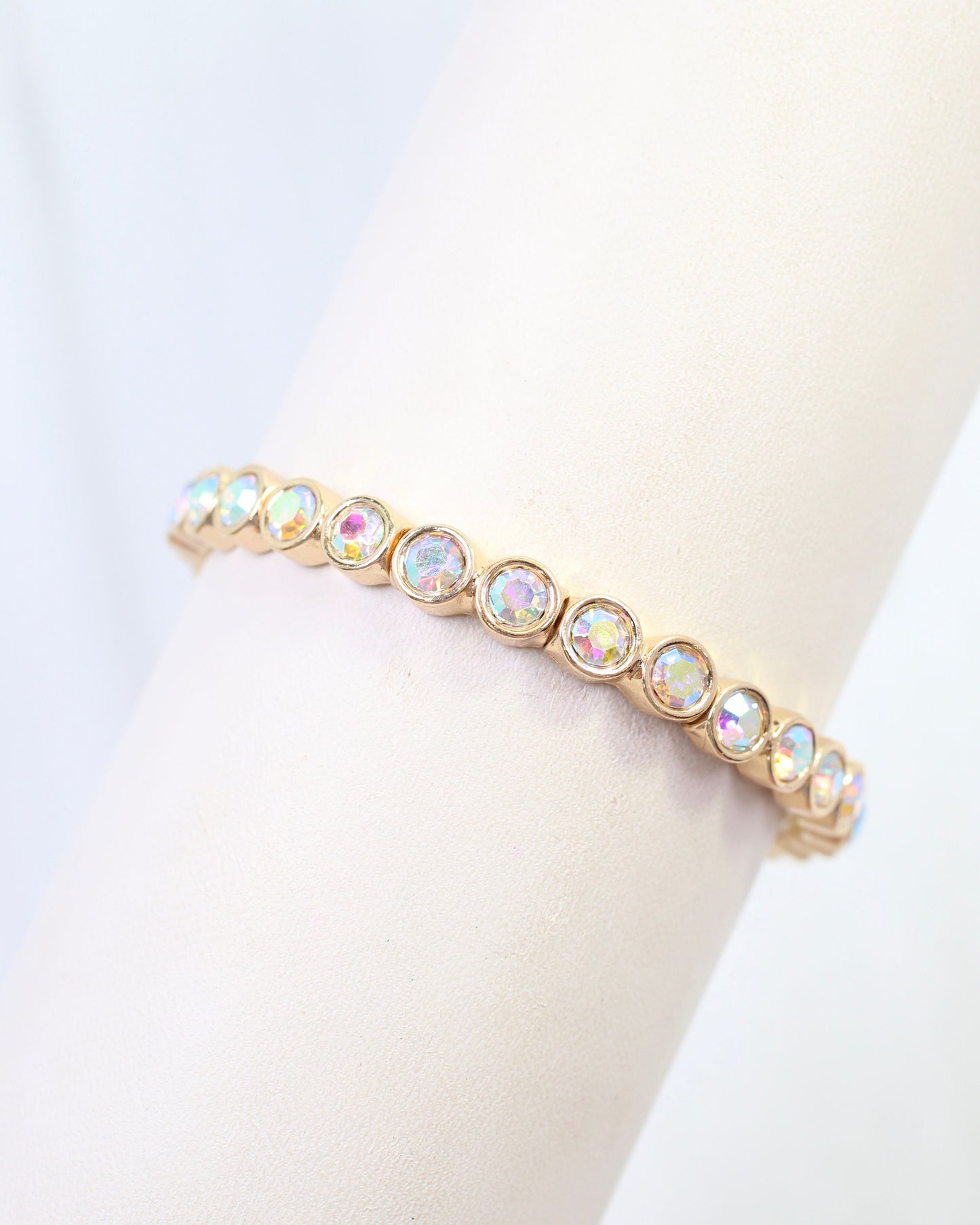 Castile Crystal Stretch Bracelet Opal